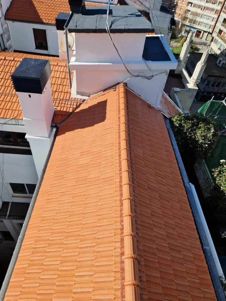 Reforma de tejado en Gregorio de la Revilla 1, Bilbao