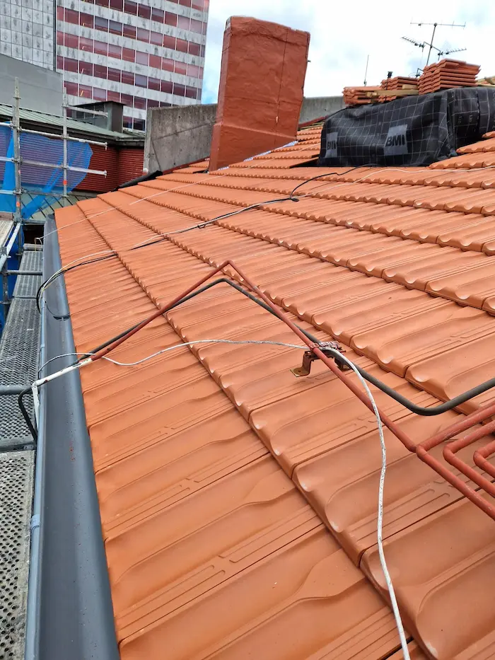 Reforma de tejado en Hurtado de Amezaga 8, Bilbao
