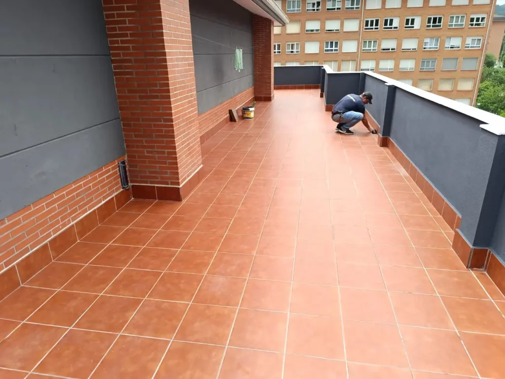 Impermeabilización de terraza en Amandresolo 3, Abadiño