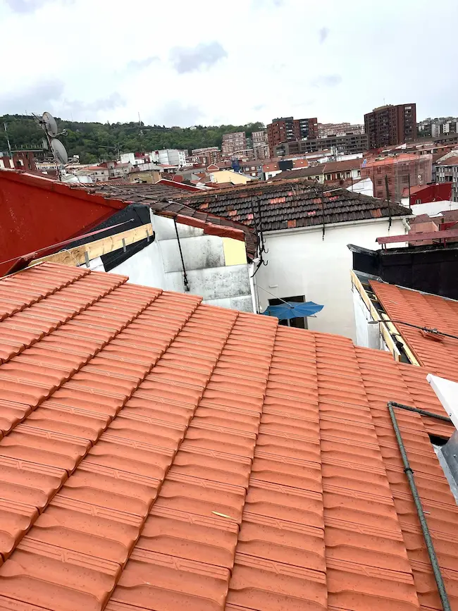 Reforma de tejado en Travesía Uribarri 1, Bilbao