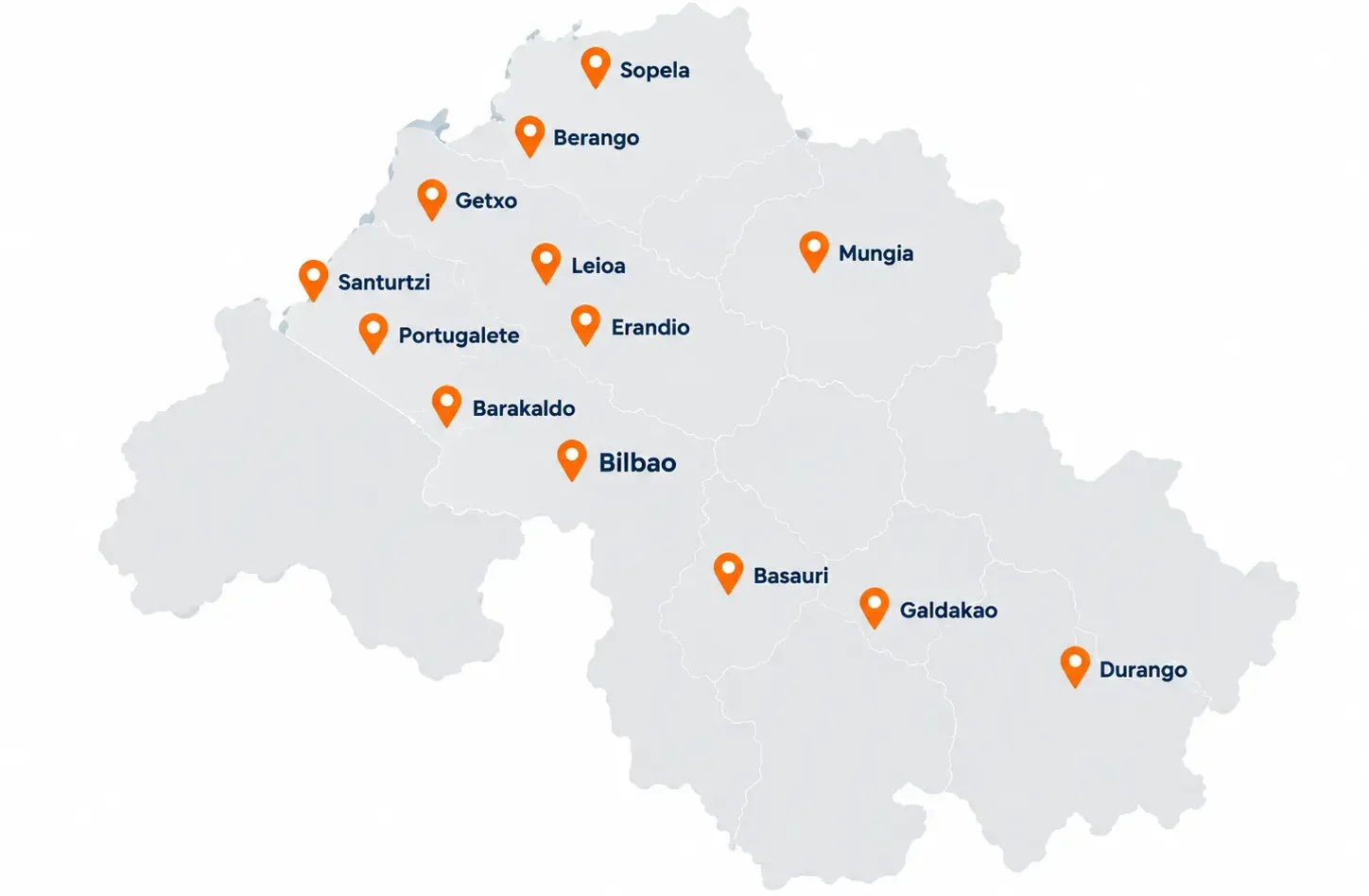 Mapa de Bizkaia