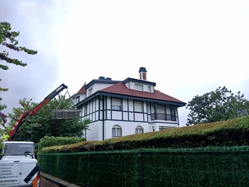Reforma tejado y fachada en Getxo
